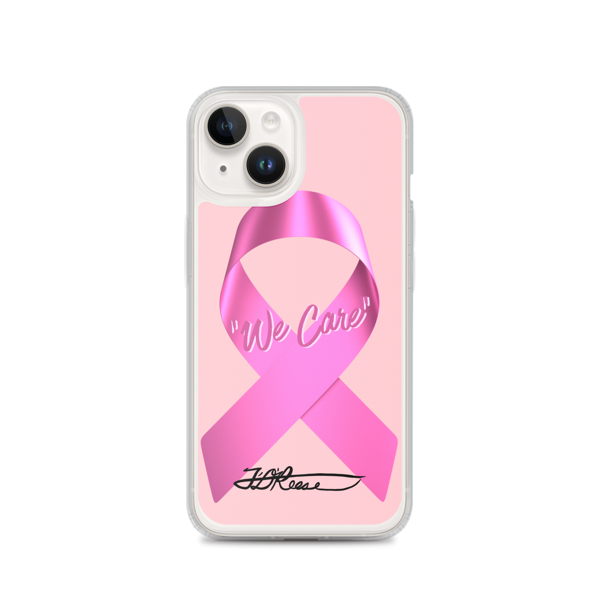 We Care Breast Cancer iPhone Case
