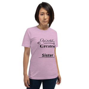 Short-Sleeve Unisex T-Shirt For Sister's