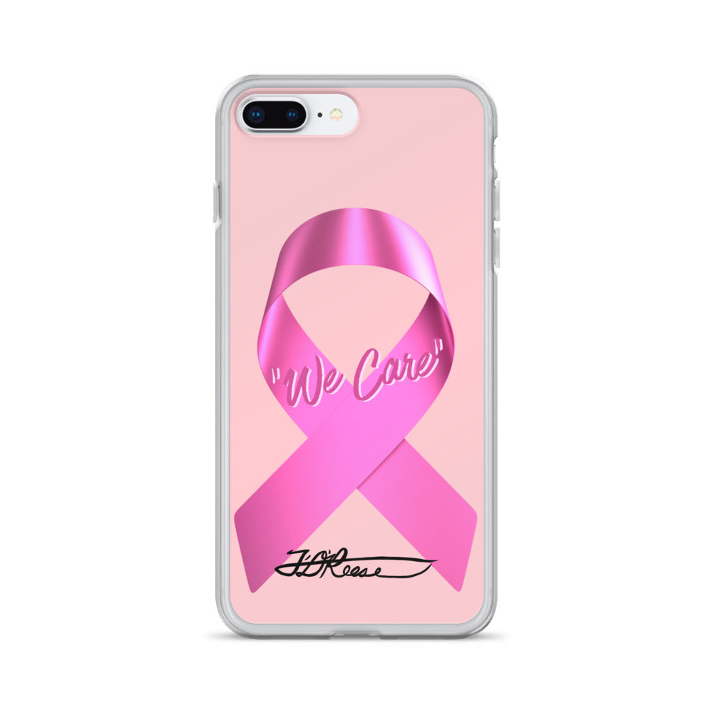 We Care Breast Cancer iPhone Case